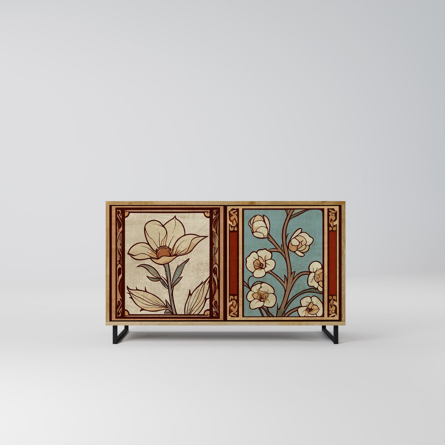 TIMELESS FLORA 2-Door Sideboard in Oak Effect