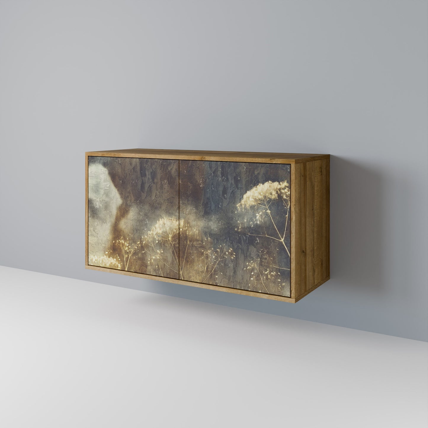 GENTLE POWER 2-Door Sideboard in Oak Effect