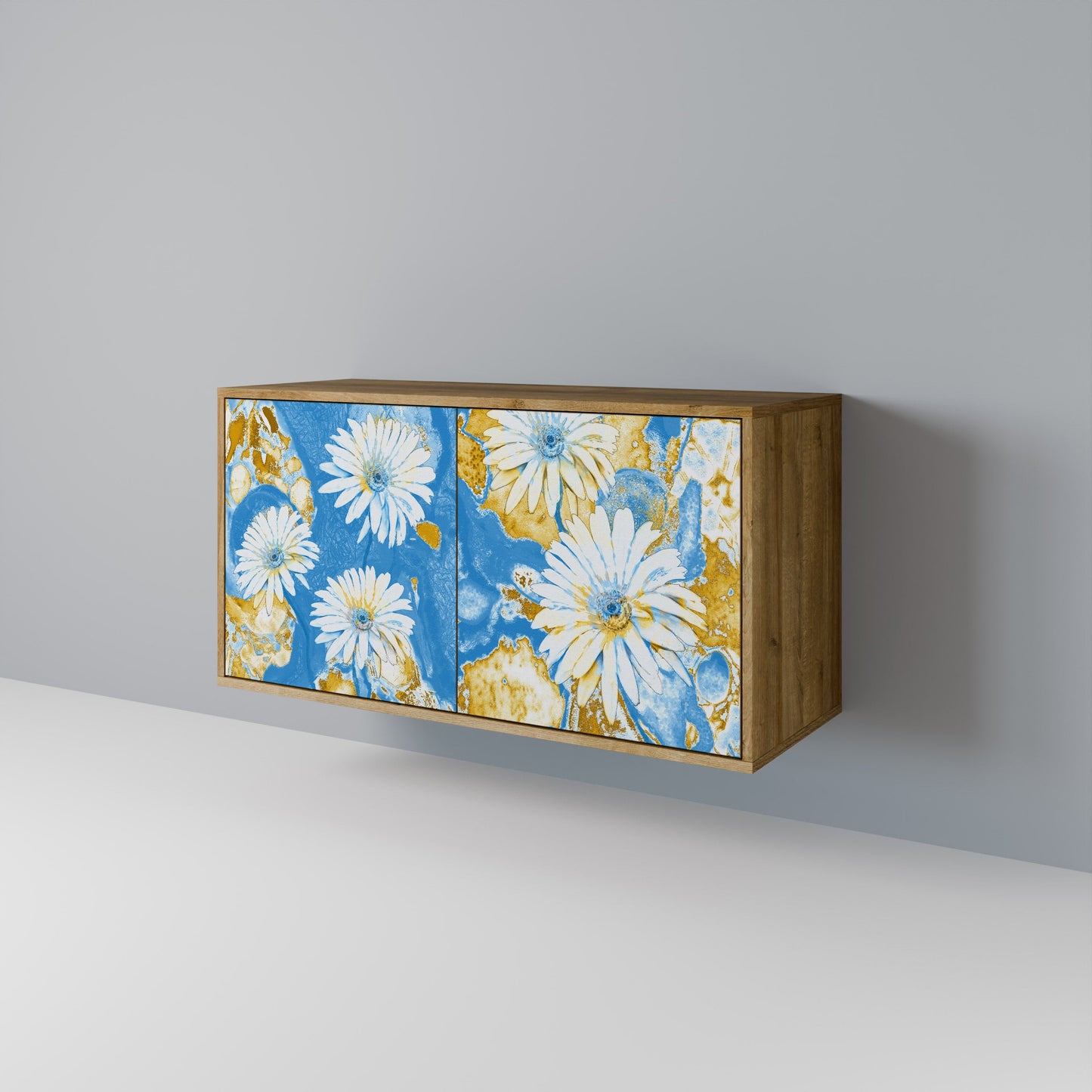 DAISY LUXE 2-Door Sideboard in Oak Effect
