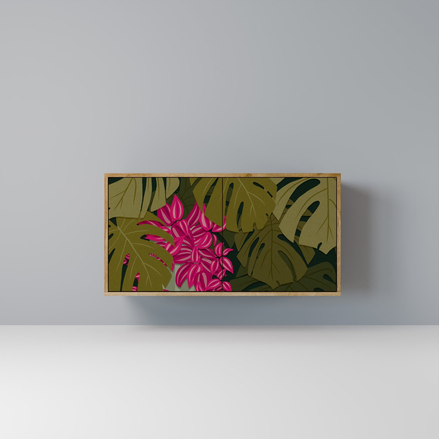 TROPICAL BEAUTY 2-Door Sideboard in Oak Effect