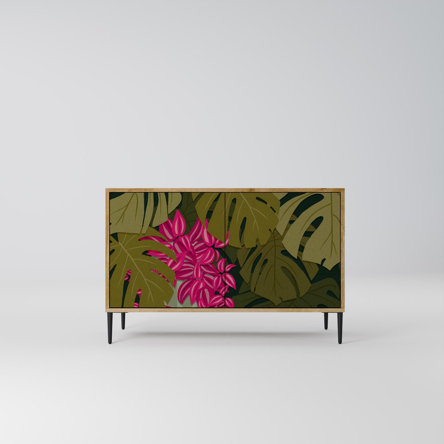 TROPICAL BEAUTY 2-Door Sideboard in Oak Effect