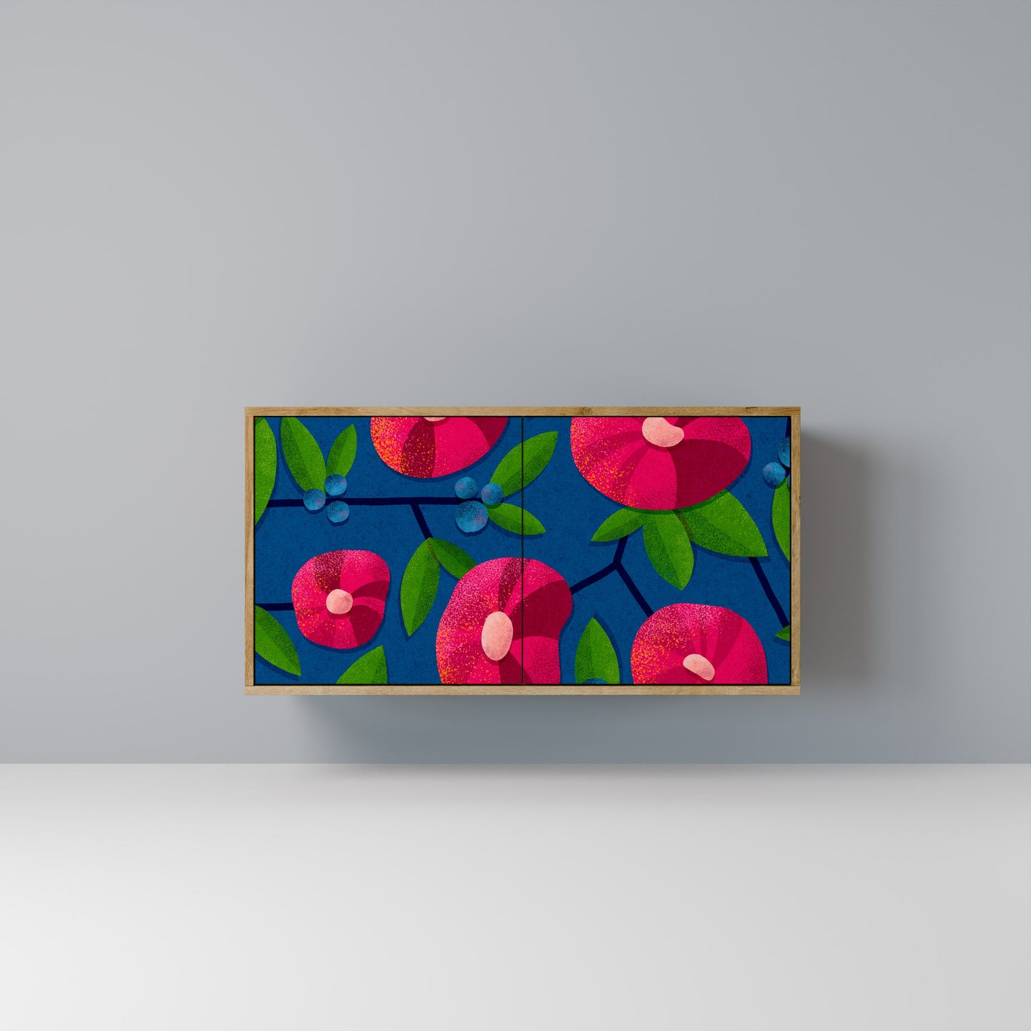 Credenza a 2 ante SPRING THOUGHTS in effetto rovere