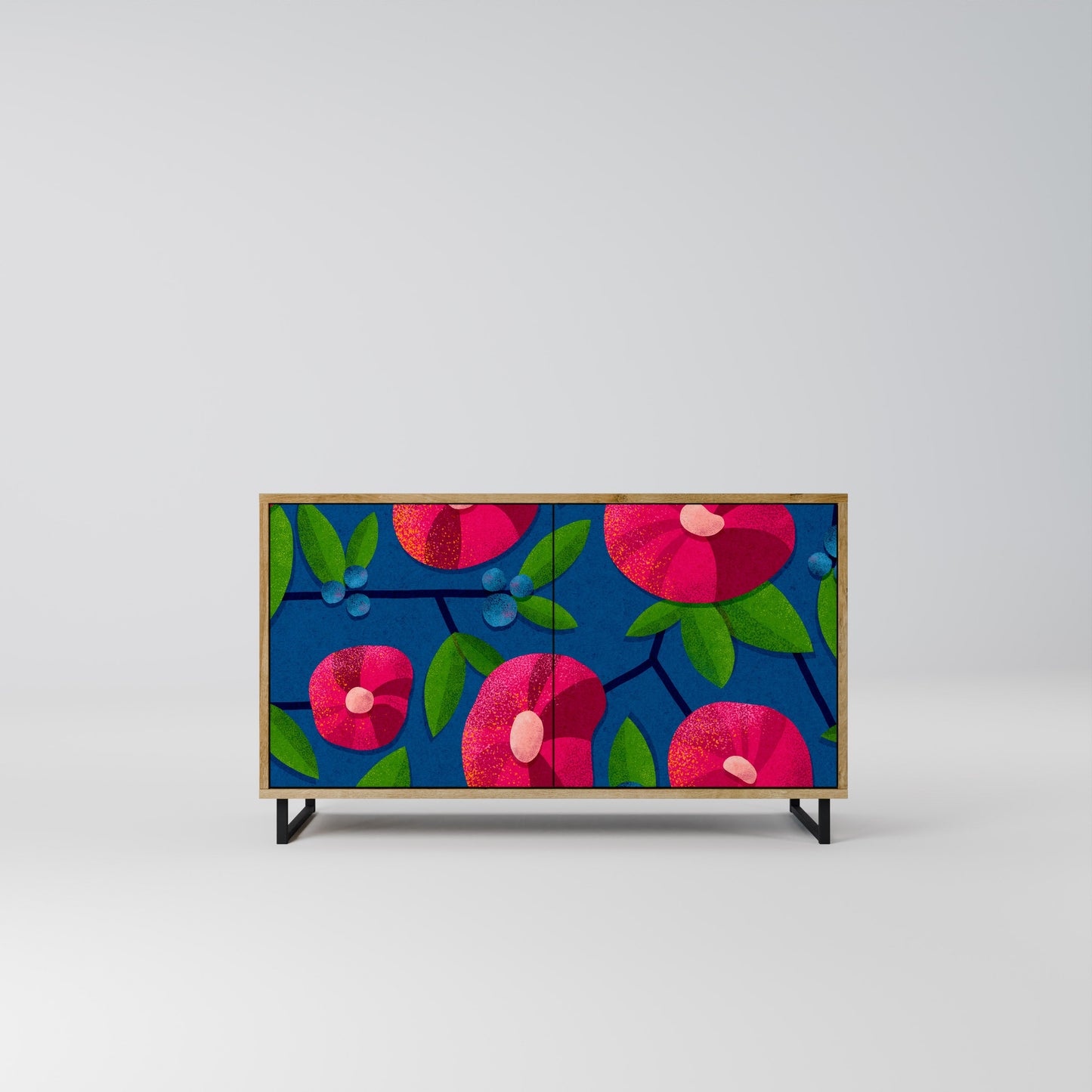 Credenza a 2 ante SPRING THOUGHTS in effetto rovere