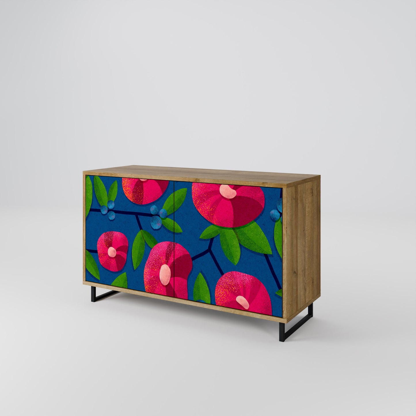 Credenza a 2 ante SPRING THOUGHTS in effetto rovere