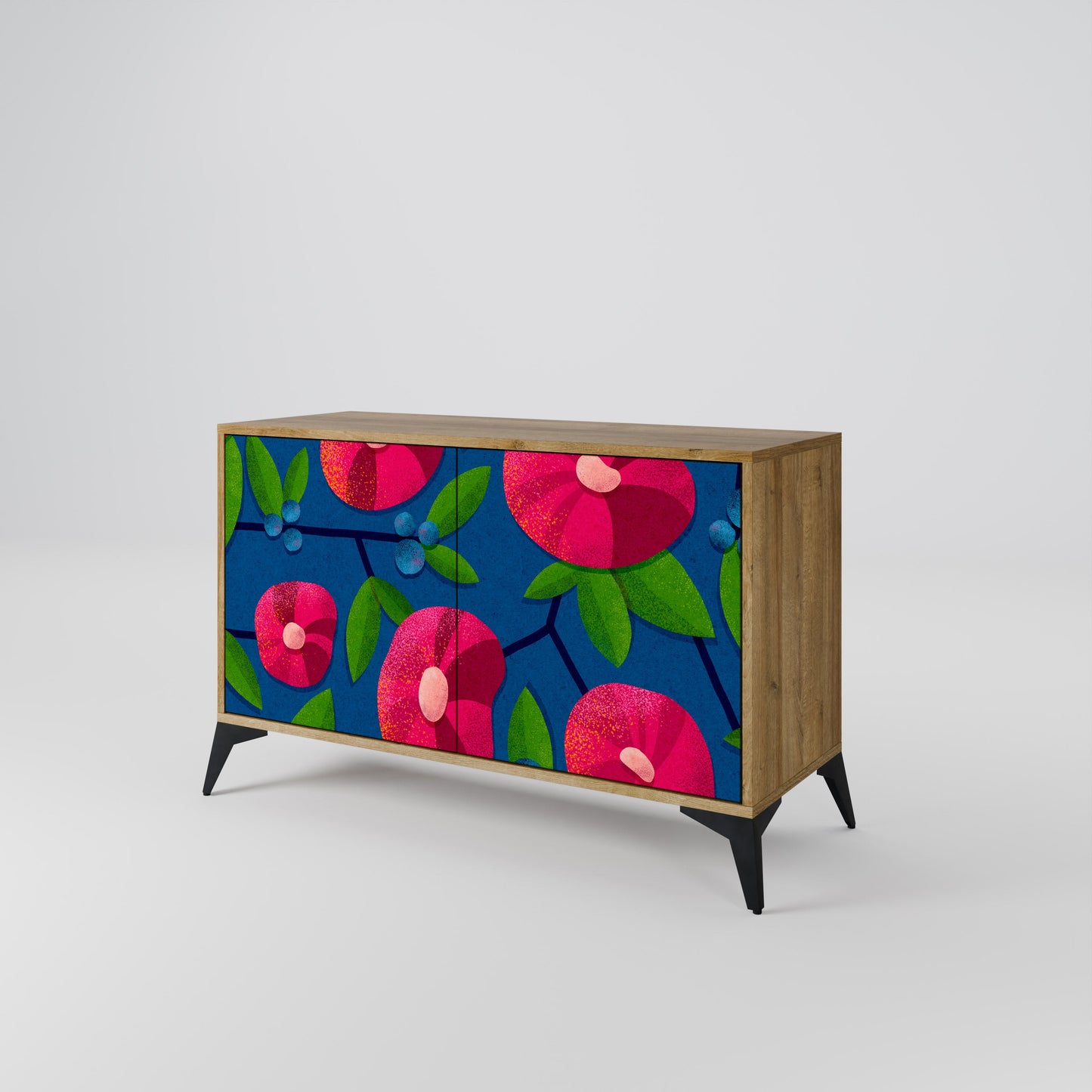 Credenza a 2 ante SPRING THOUGHTS in effetto rovere