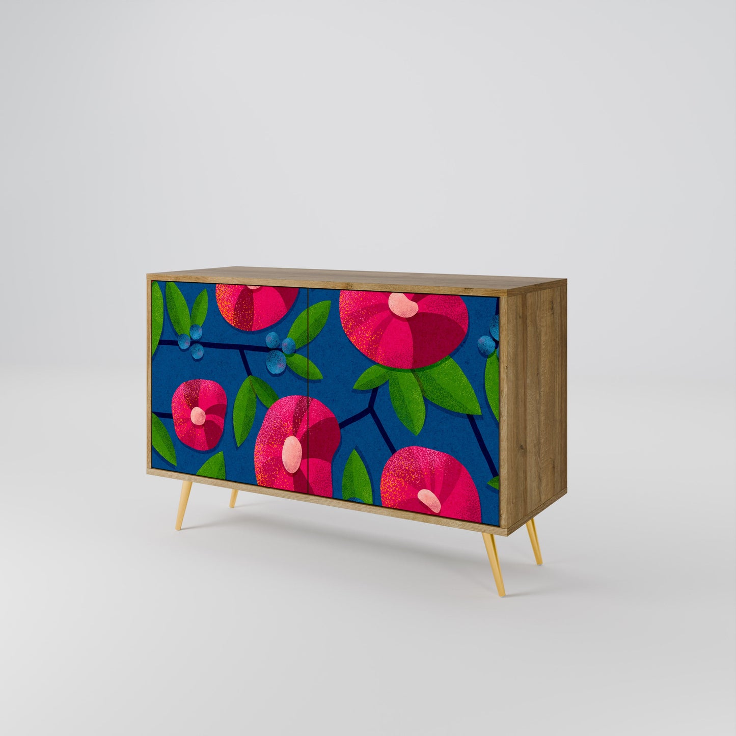 Credenza a 2 ante SPRING THOUGHTS in effetto rovere