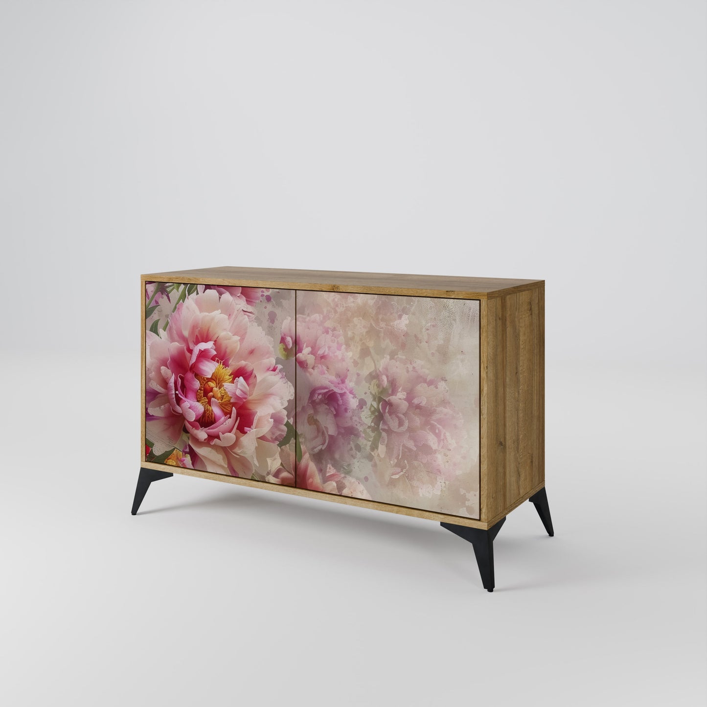 Credenza a 2 ante PEONY WHISPER effetto rovere