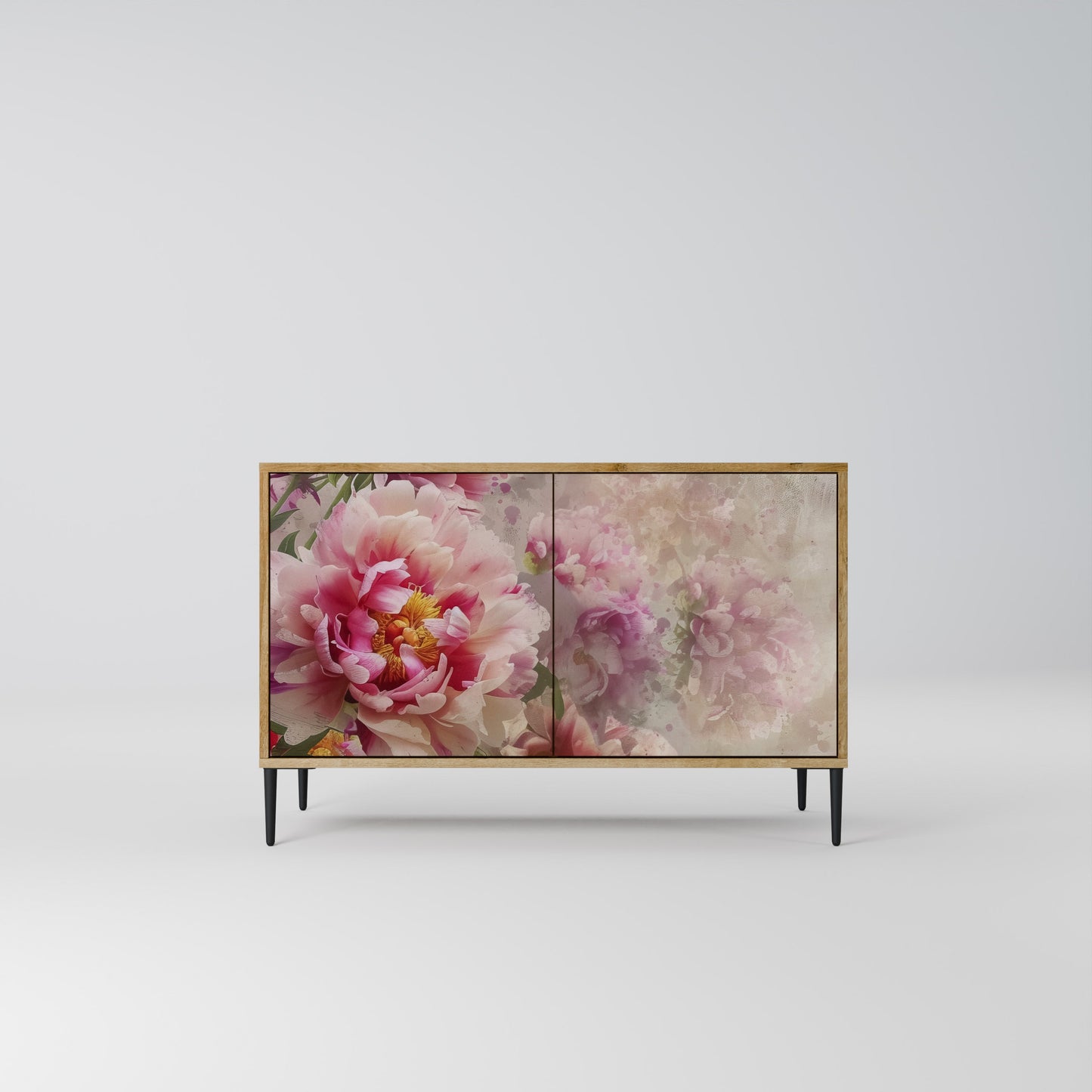 Credenza a 2 ante PEONY WHISPER effetto rovere