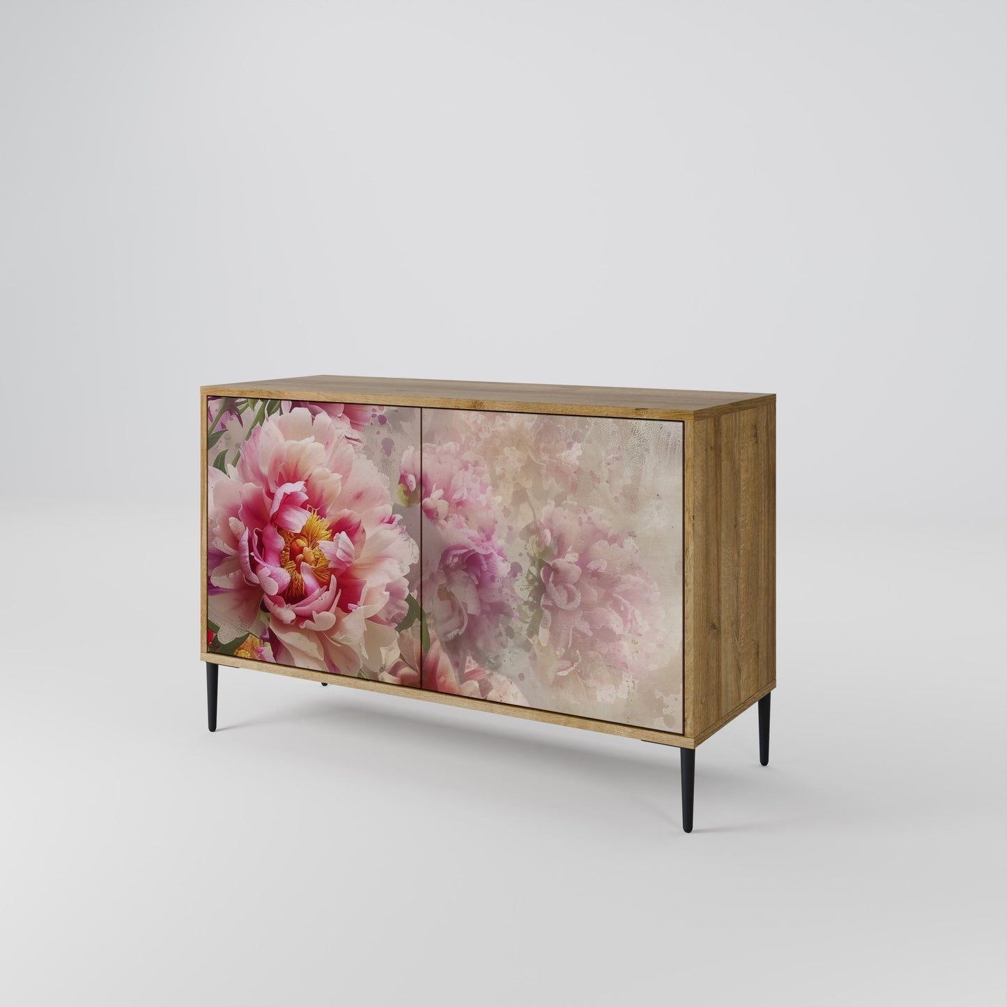 Credenza a 2 ante PEONY WHISPER effetto rovere
