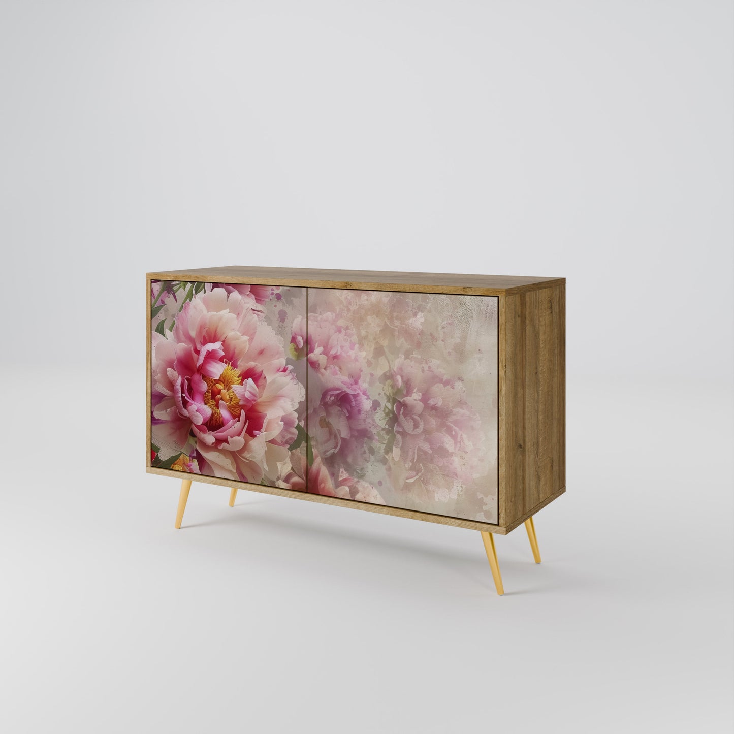 Credenza a 2 ante PEONY WHISPER effetto rovere