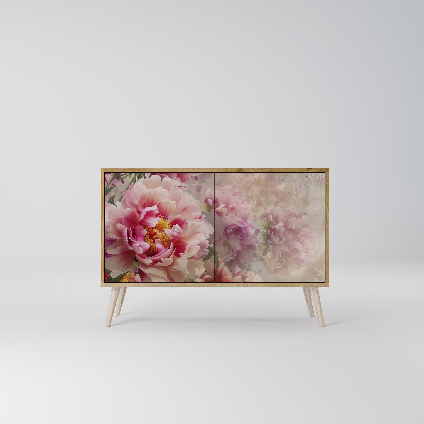Credenza a 2 ante PEONY WHISPER effetto rovere