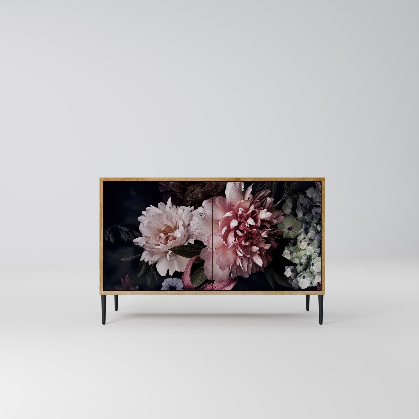 Credenza a 2 ante PURE BLOSSOM in effetto rovere
