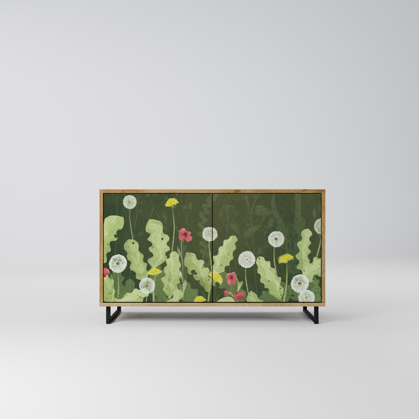 Credenza DANDELION AMUSE a 2 ante in effetto rovere