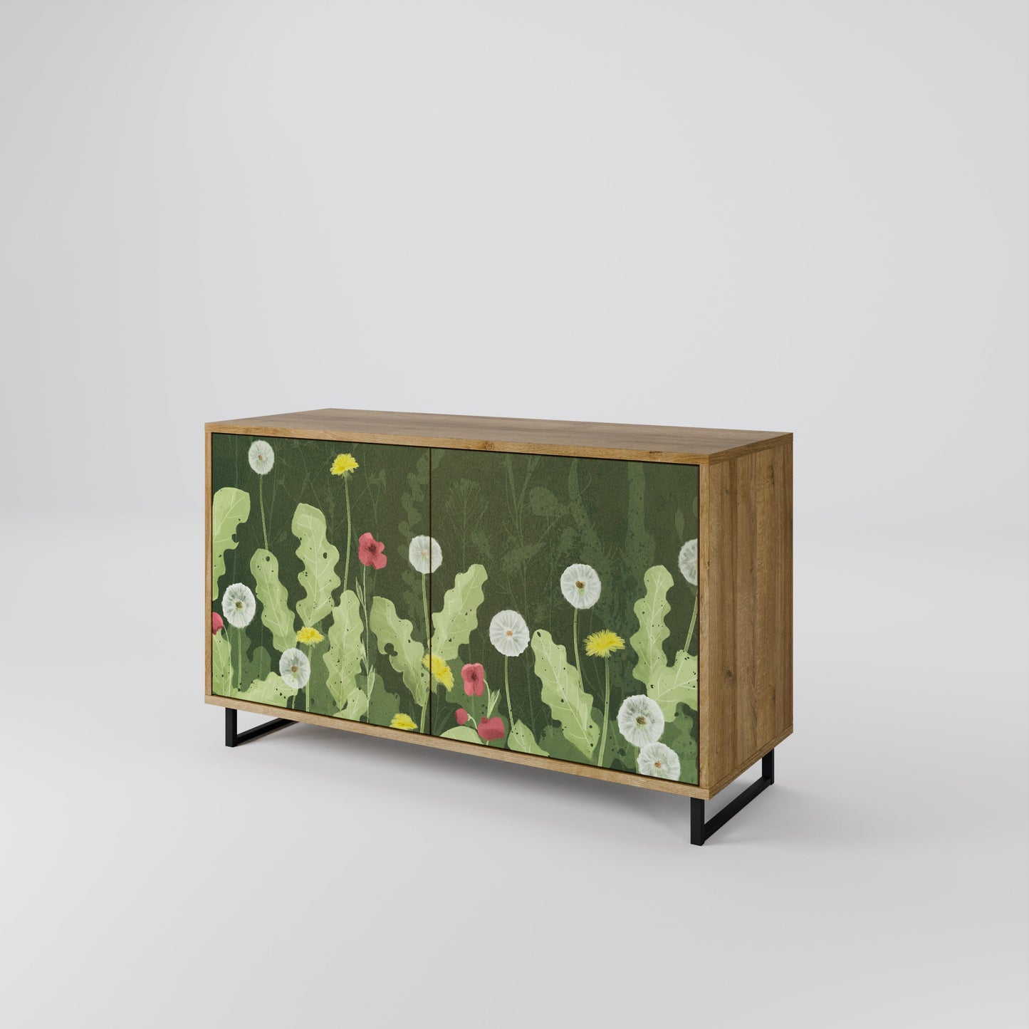 Credenza DANDELION AMUSE a 2 ante in effetto rovere