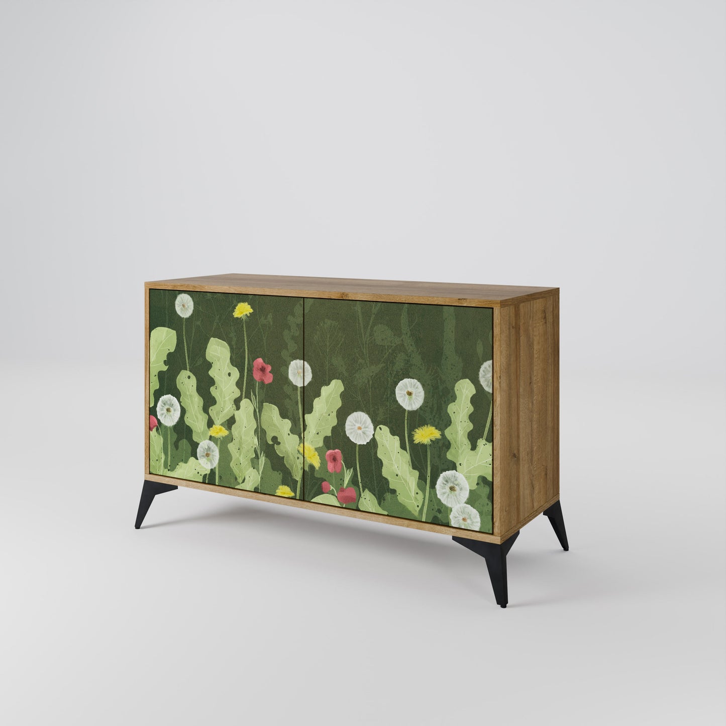 Credenza DANDELION AMUSE a 2 ante in effetto rovere