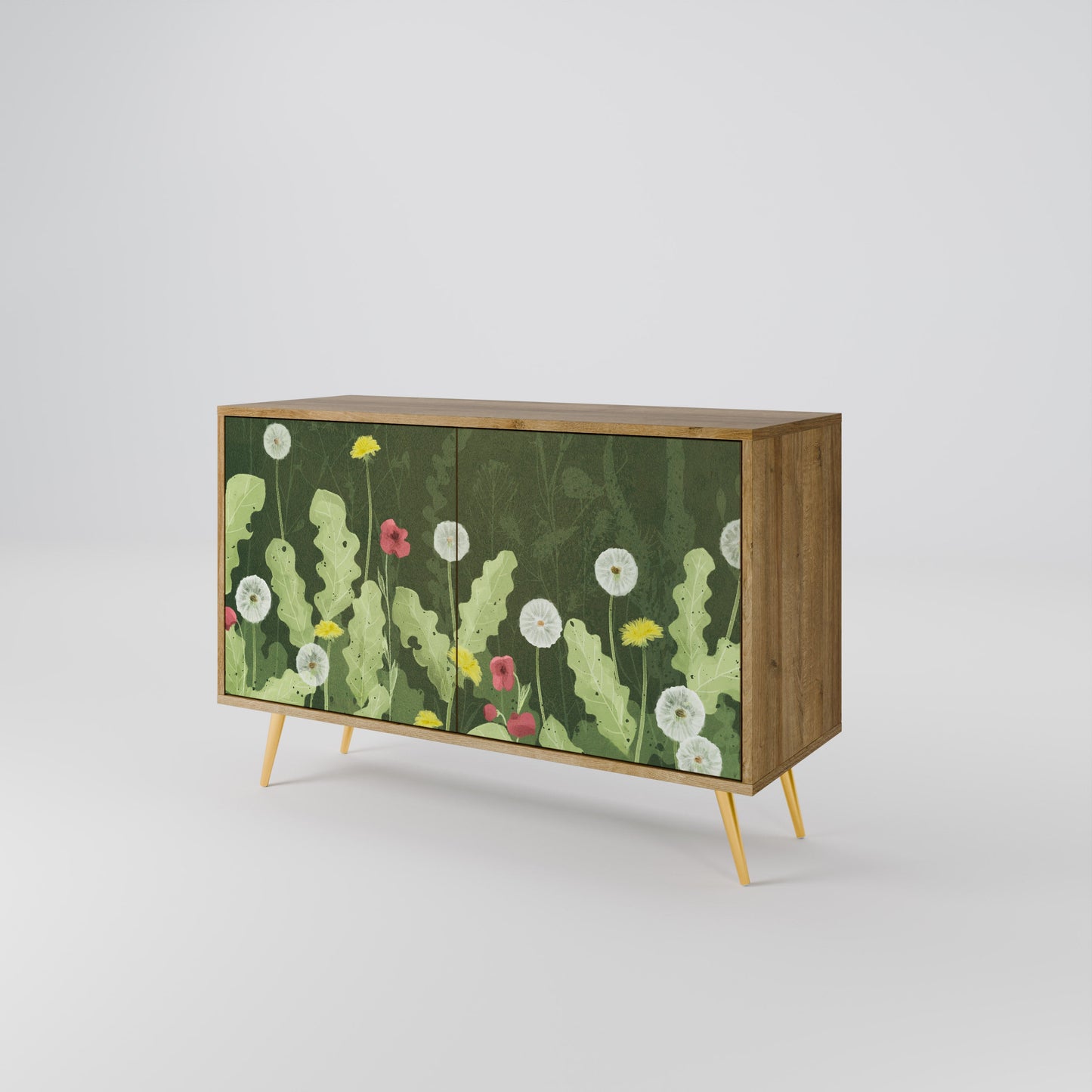 Credenza DANDELION AMUSE a 2 ante in effetto rovere