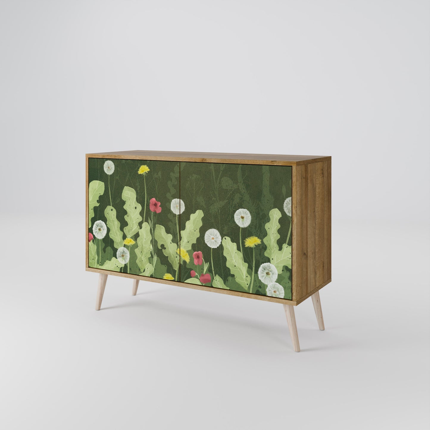 Credenza DANDELION AMUSE a 2 ante in effetto rovere
