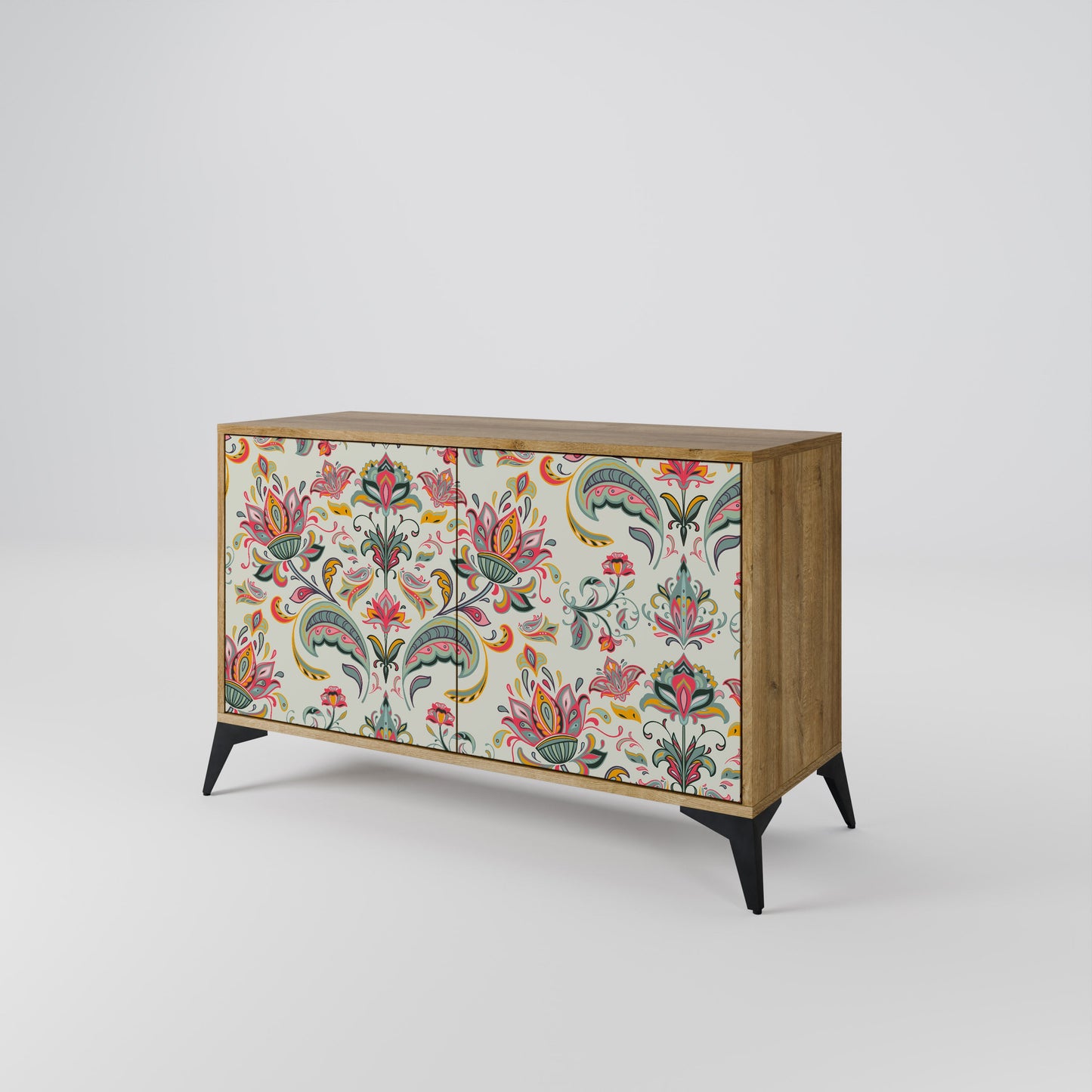 Credenza ORGANIC FOLKLORE a 2 ante in effetto rovere