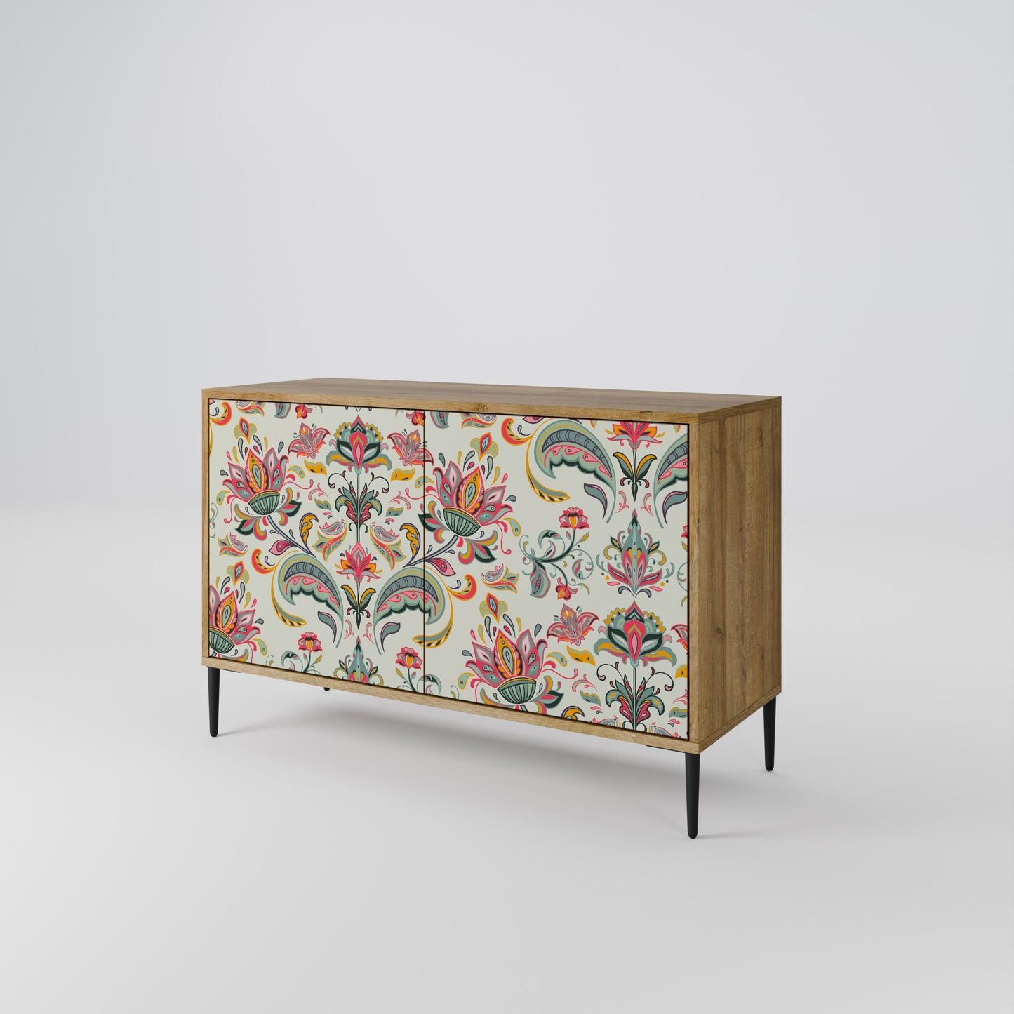 Credenza ORGANIC FOLKLORE a 2 ante in effetto rovere