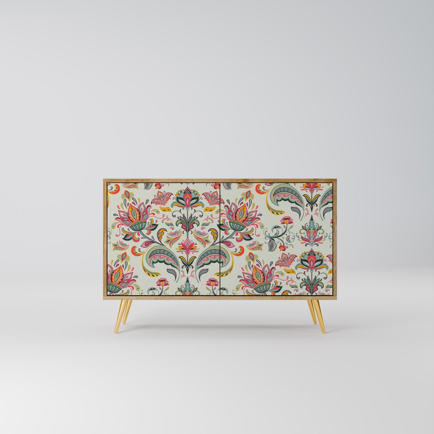 Credenza ORGANIC FOLKLORE a 2 ante in effetto rovere