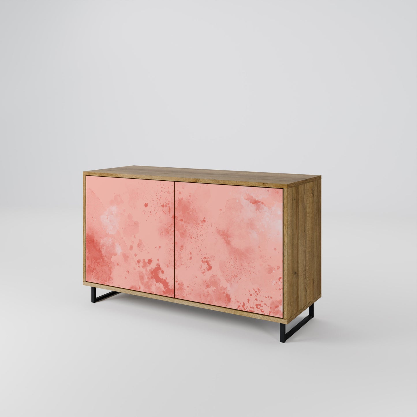 Credenza CRANE DANCE a 2 ante in effetto rovere