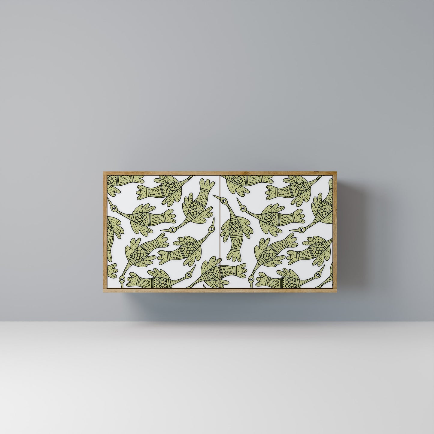 Credenza SEEDLING SONGBIRD a 2 ante in effetto rovere