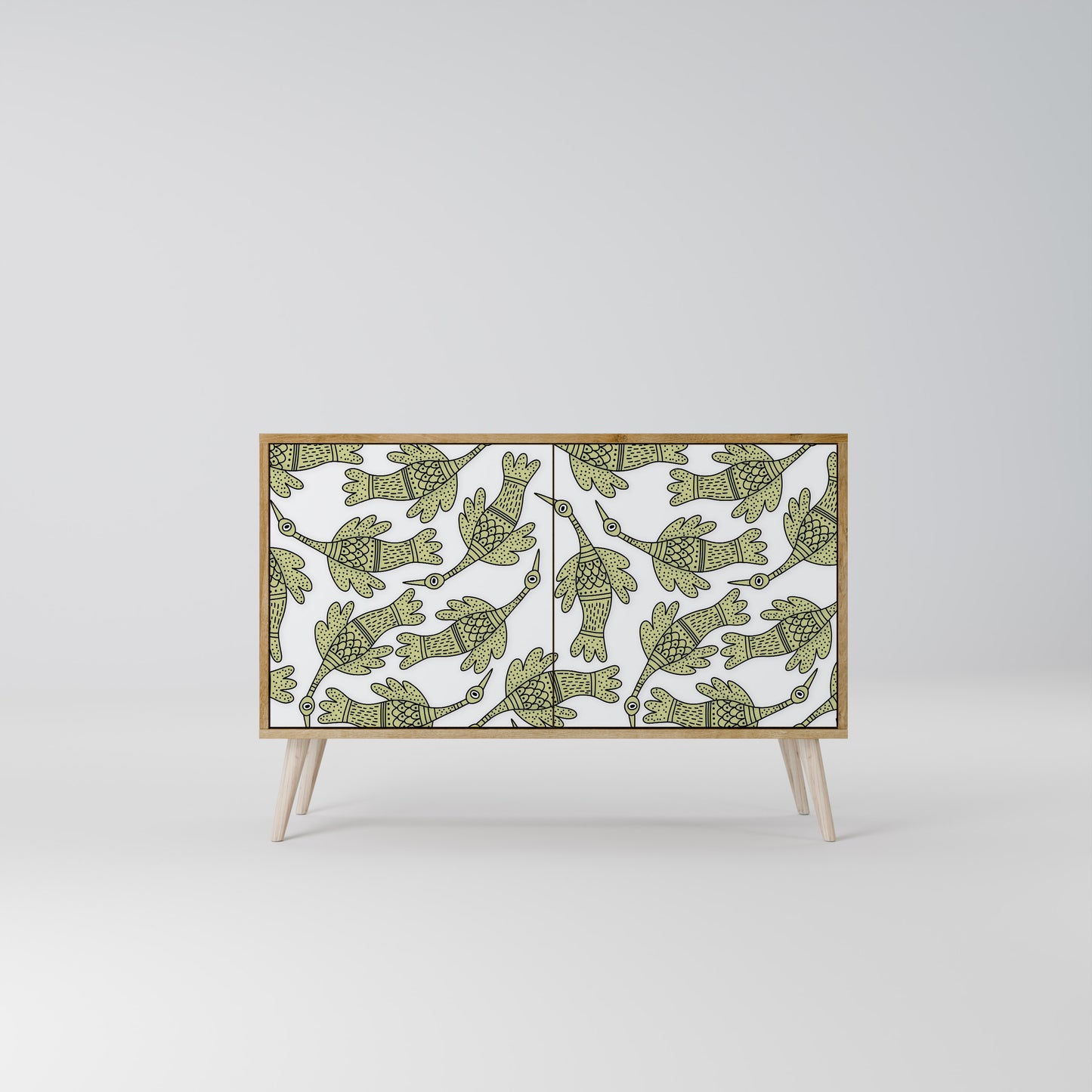 Credenza SEEDLING SONGBIRD a 2 ante in effetto rovere