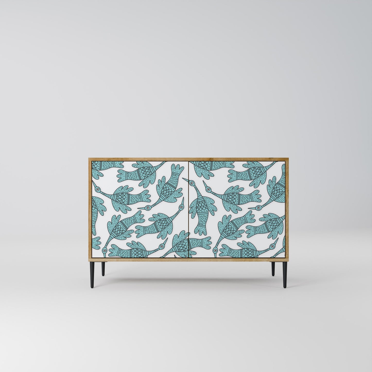 Credenza a 2 ante WATERSPOUT SONGIBIRD in effetto rovere