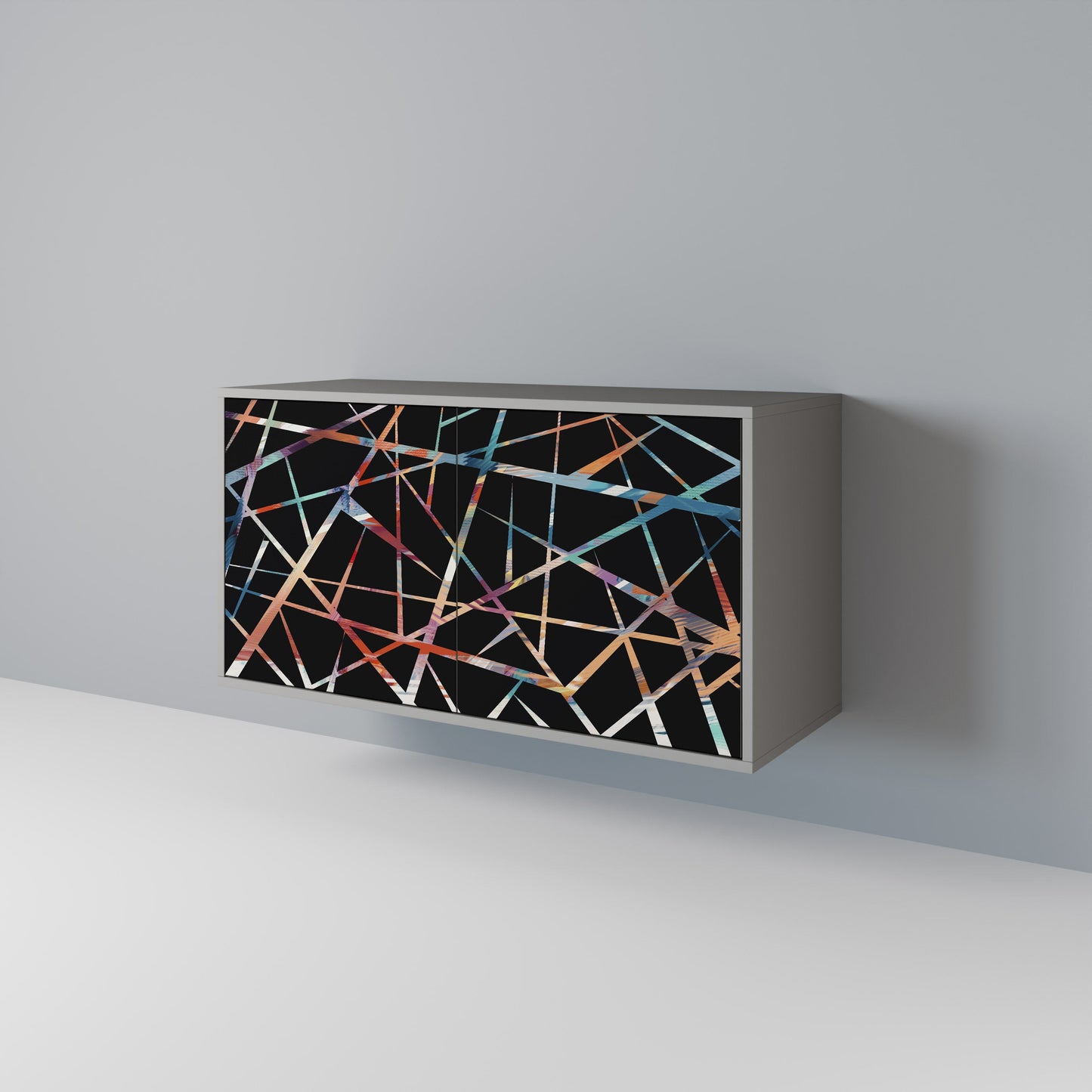 POLYGON VERVE 2-Door Sideboard in Grey Finish