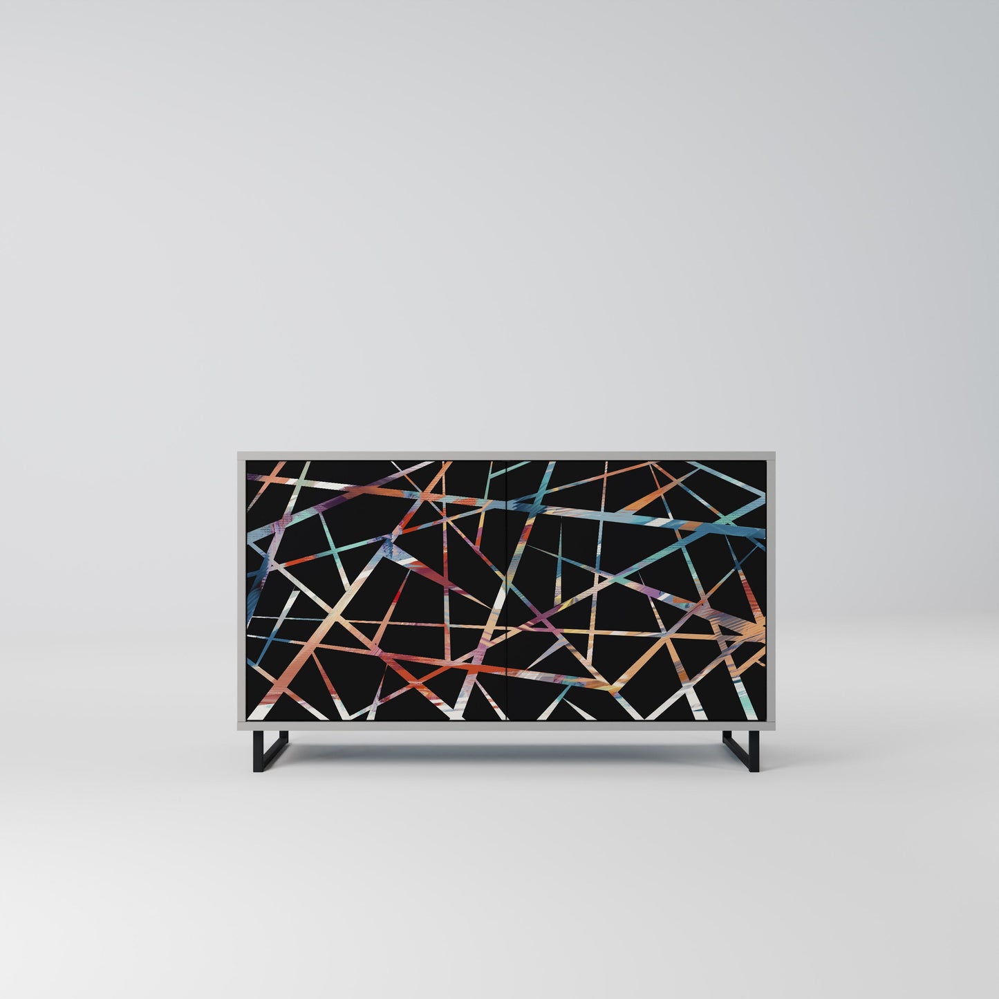 POLYGON VERVE 2-Door Sideboard in Grey Finish