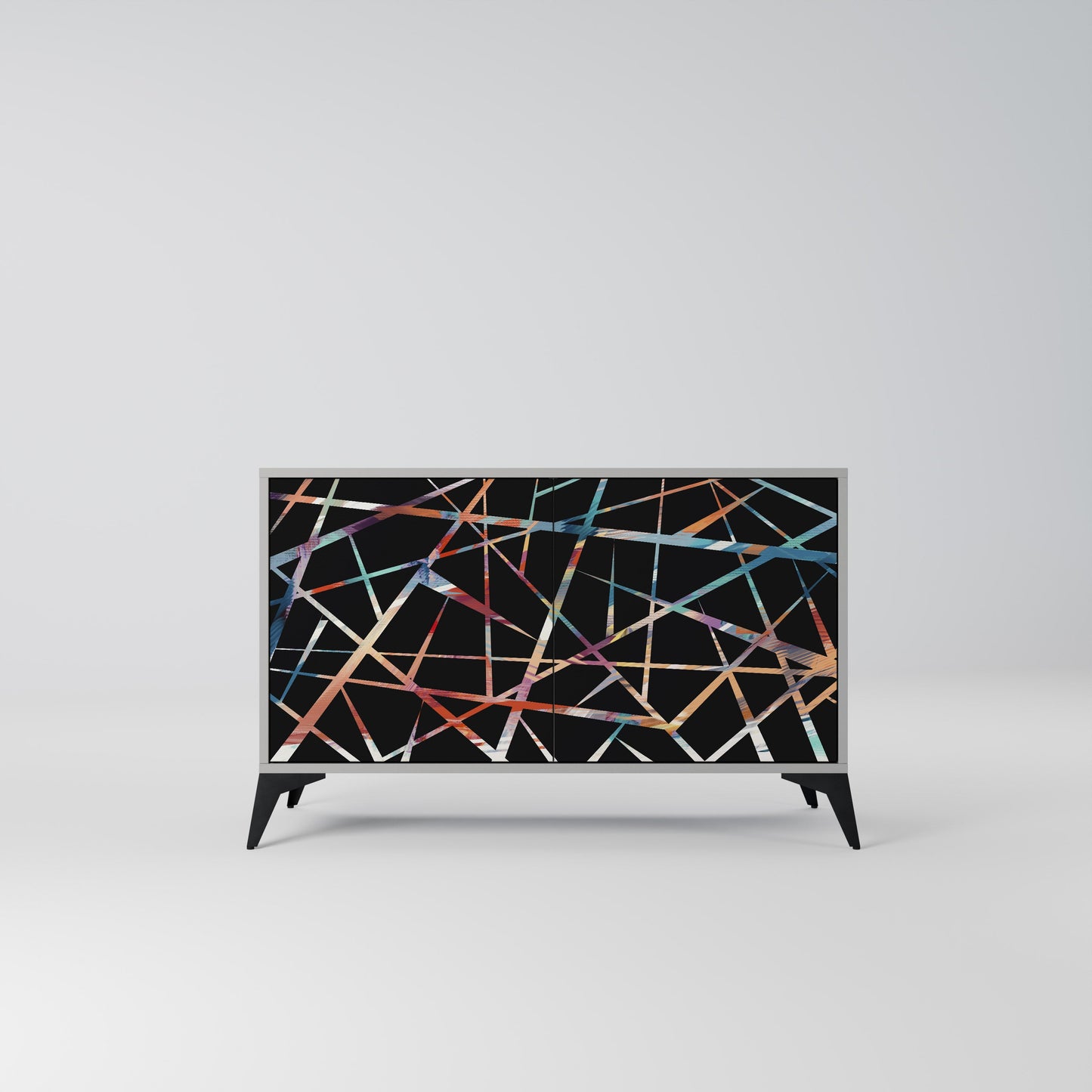 POLYGON VERVE 2-Door Sideboard in Grey Finish