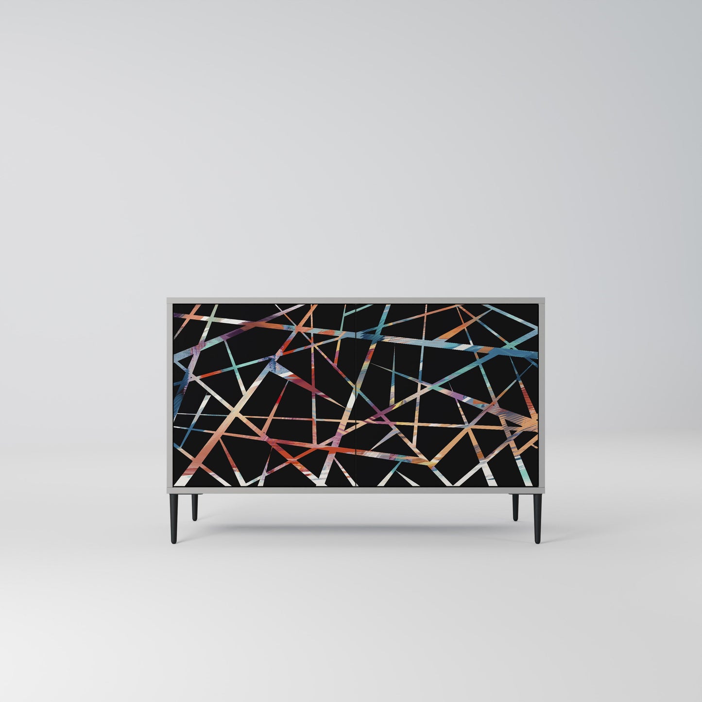 POLYGON VERVE 2-Door Sideboard in Grey Finish