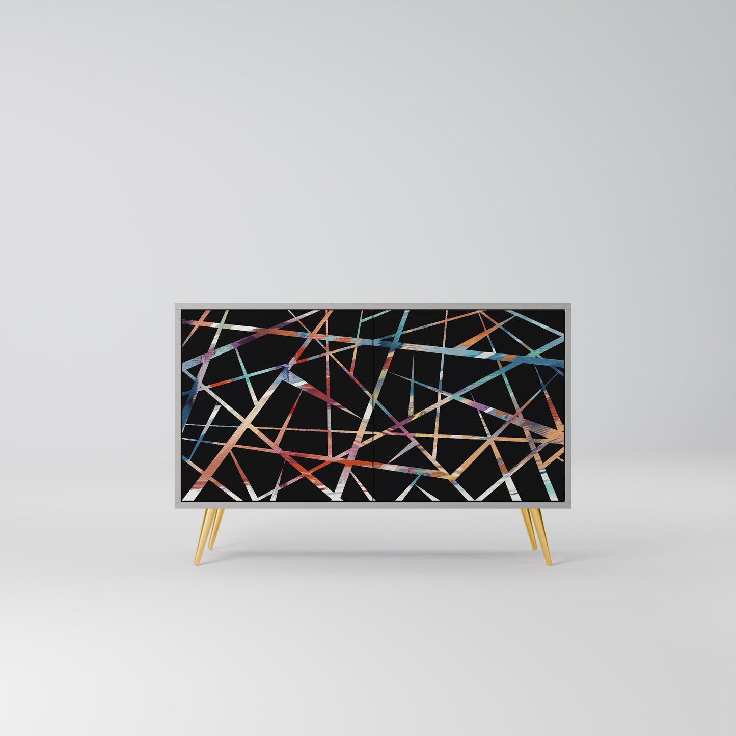 POLYGON VERVE 2-Door Sideboard in Grey Finish