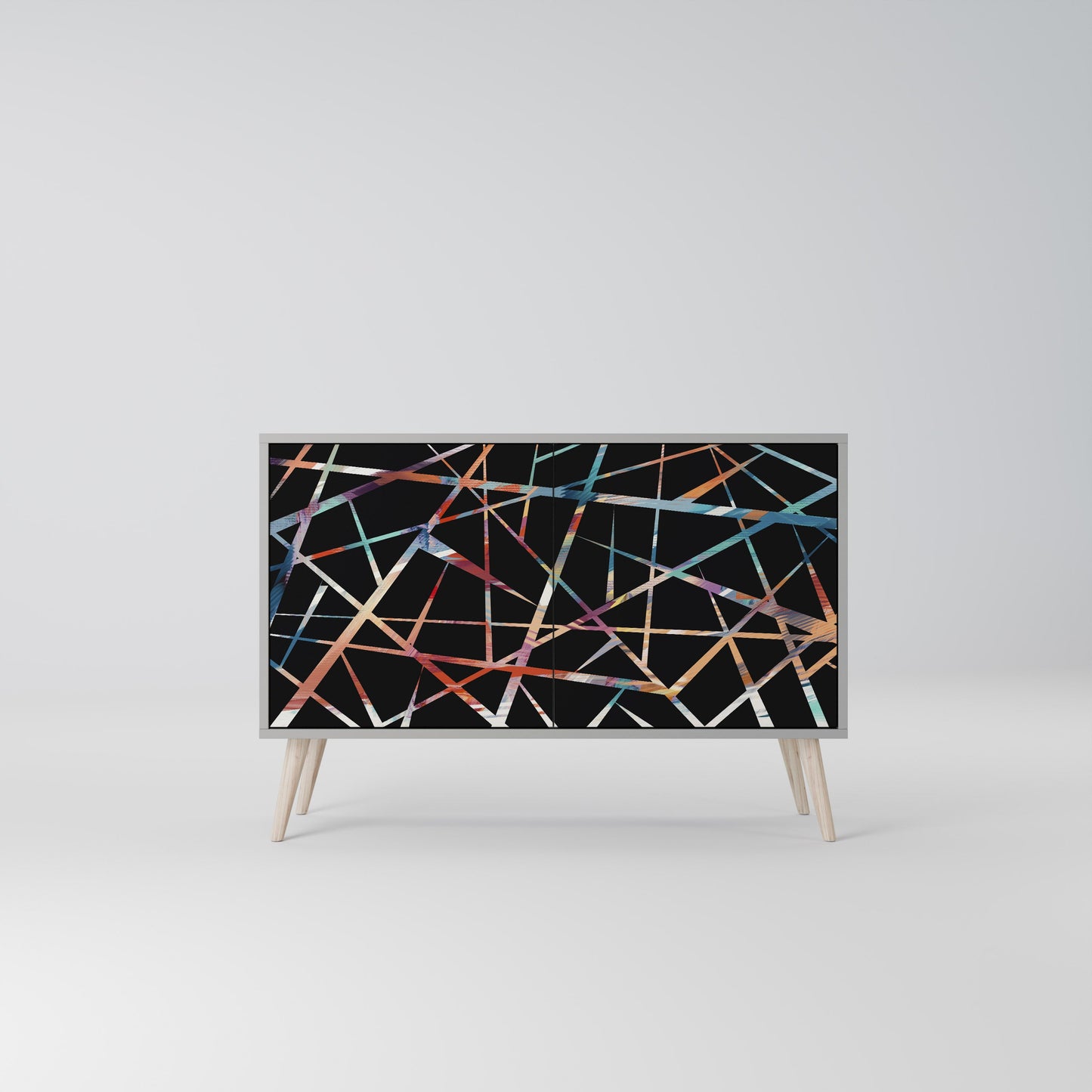 POLYGON VERVE 2-Door Sideboard in Grey Finish