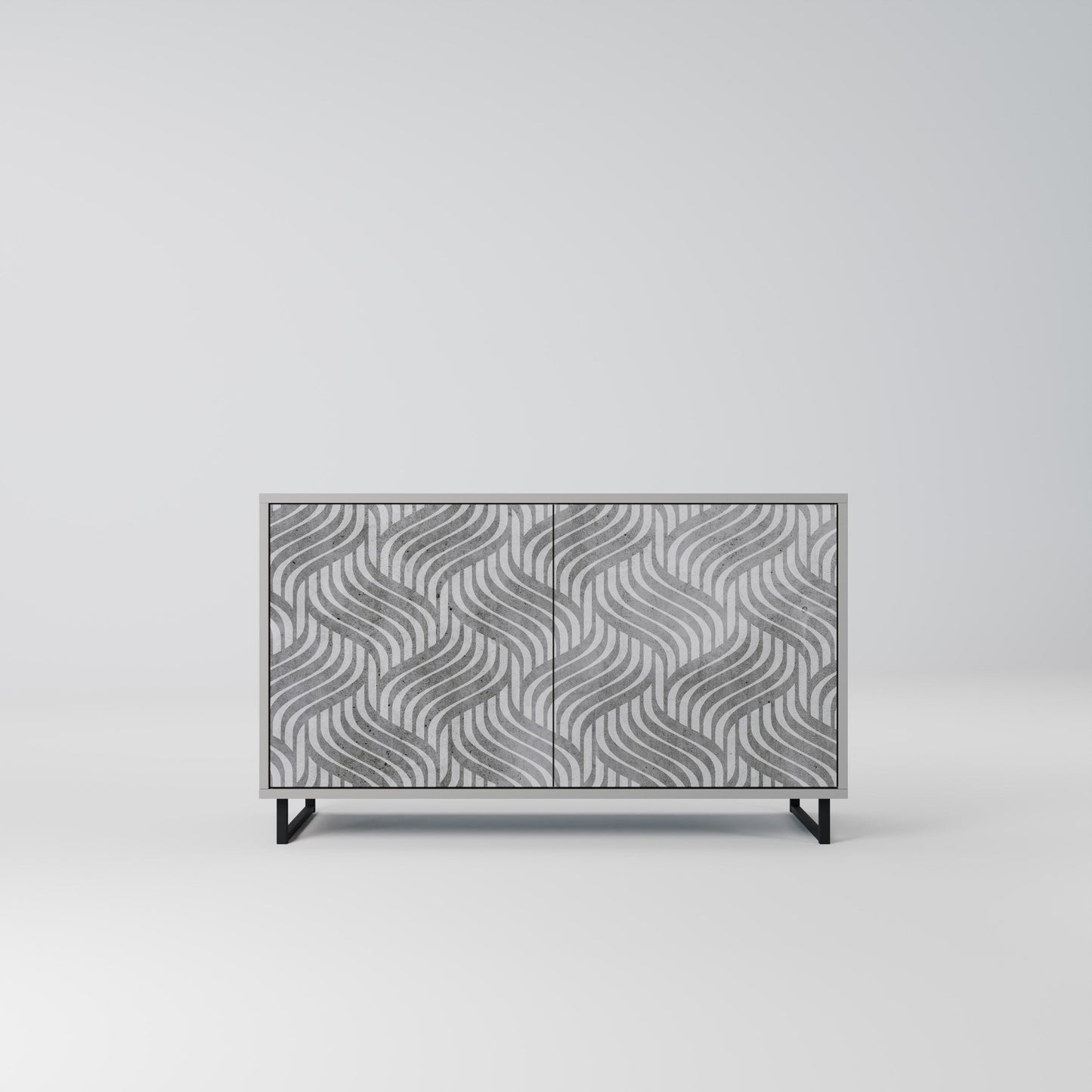 CONCRETE MOVEMENT 2-Door Sideboard in Grey Finish