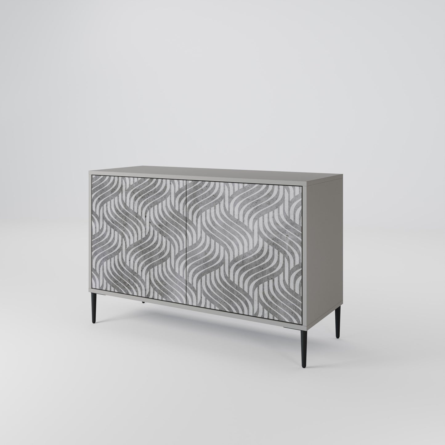 CONCRETE MOVEMENT 2-Door Sideboard in Grey Finish