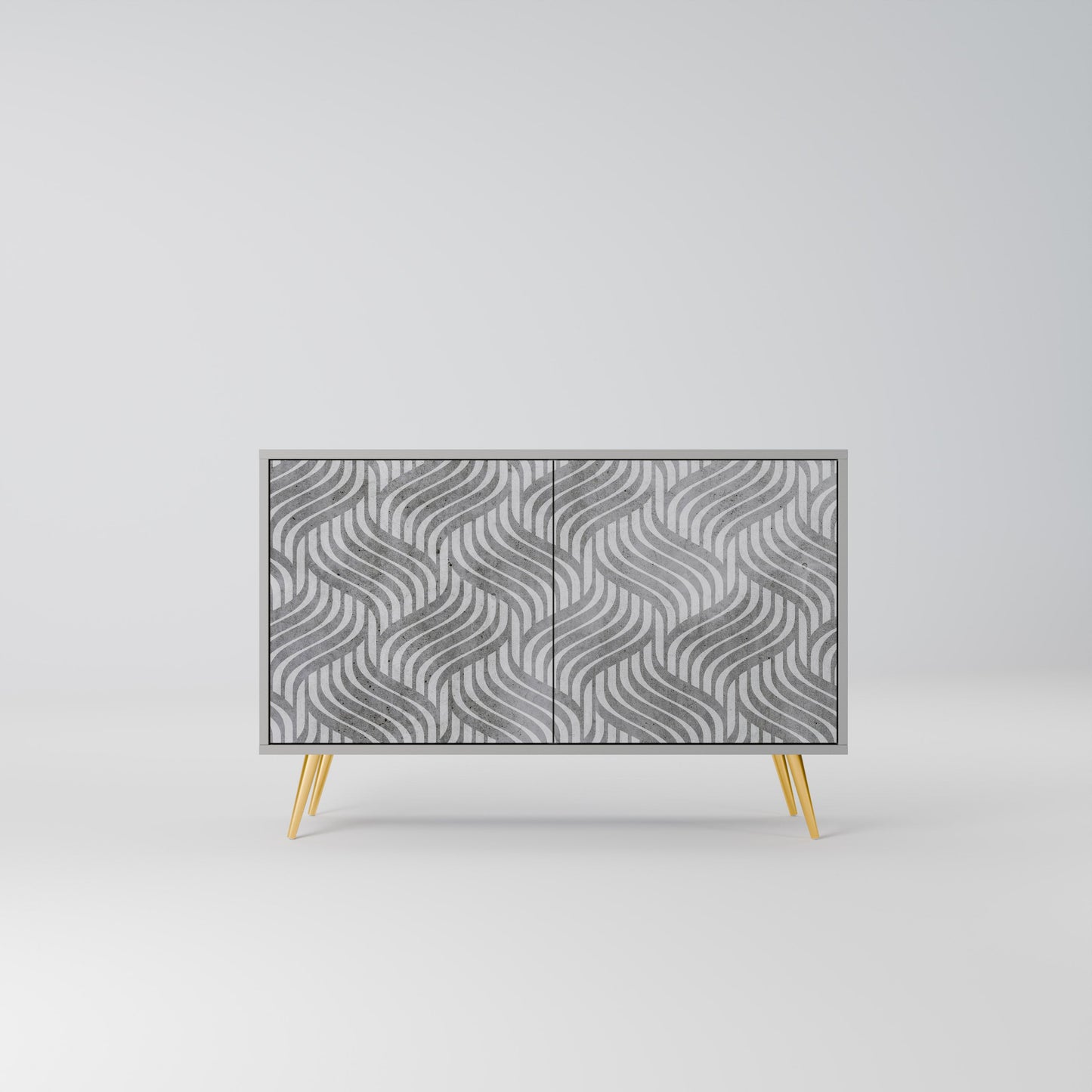 CONCRETE MOVEMENT 2-Door Sideboard in Grey Finish