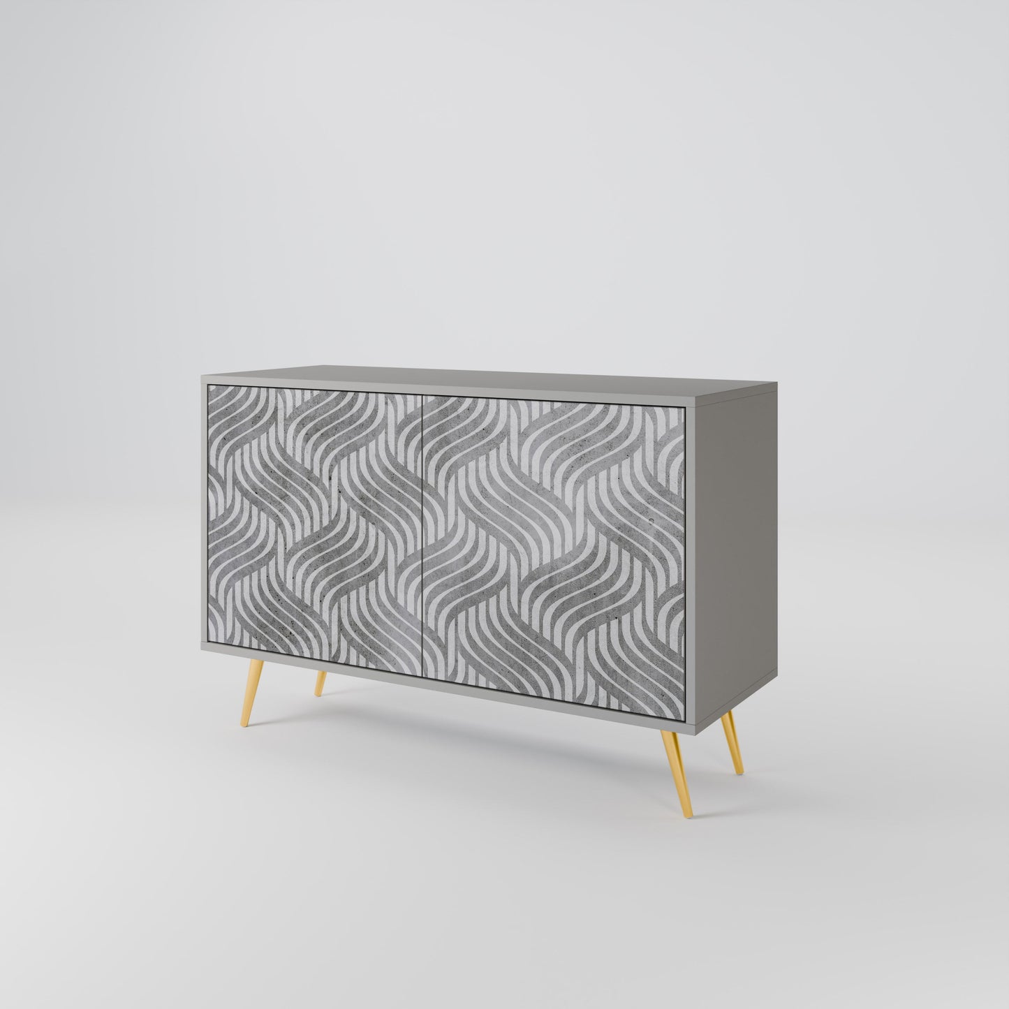 CONCRETE MOVEMENT 2-Door Sideboard in Grey Finish