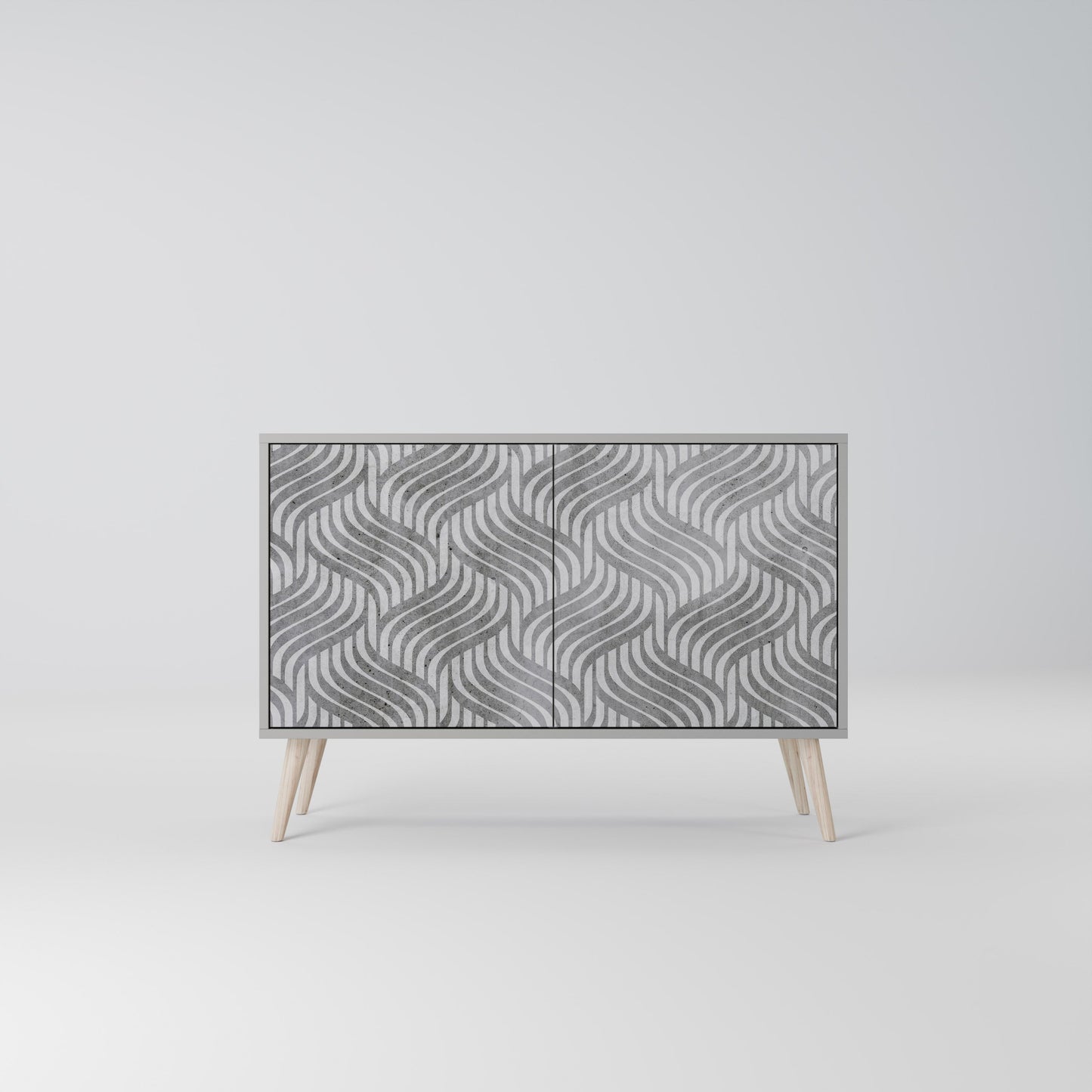 CONCRETE MOVEMENT 2-Door Sideboard in Grey Finish