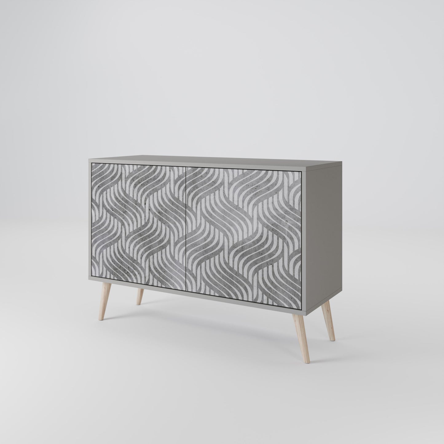 CONCRETE MOVEMENT 2-Door Sideboard in Grey Finish