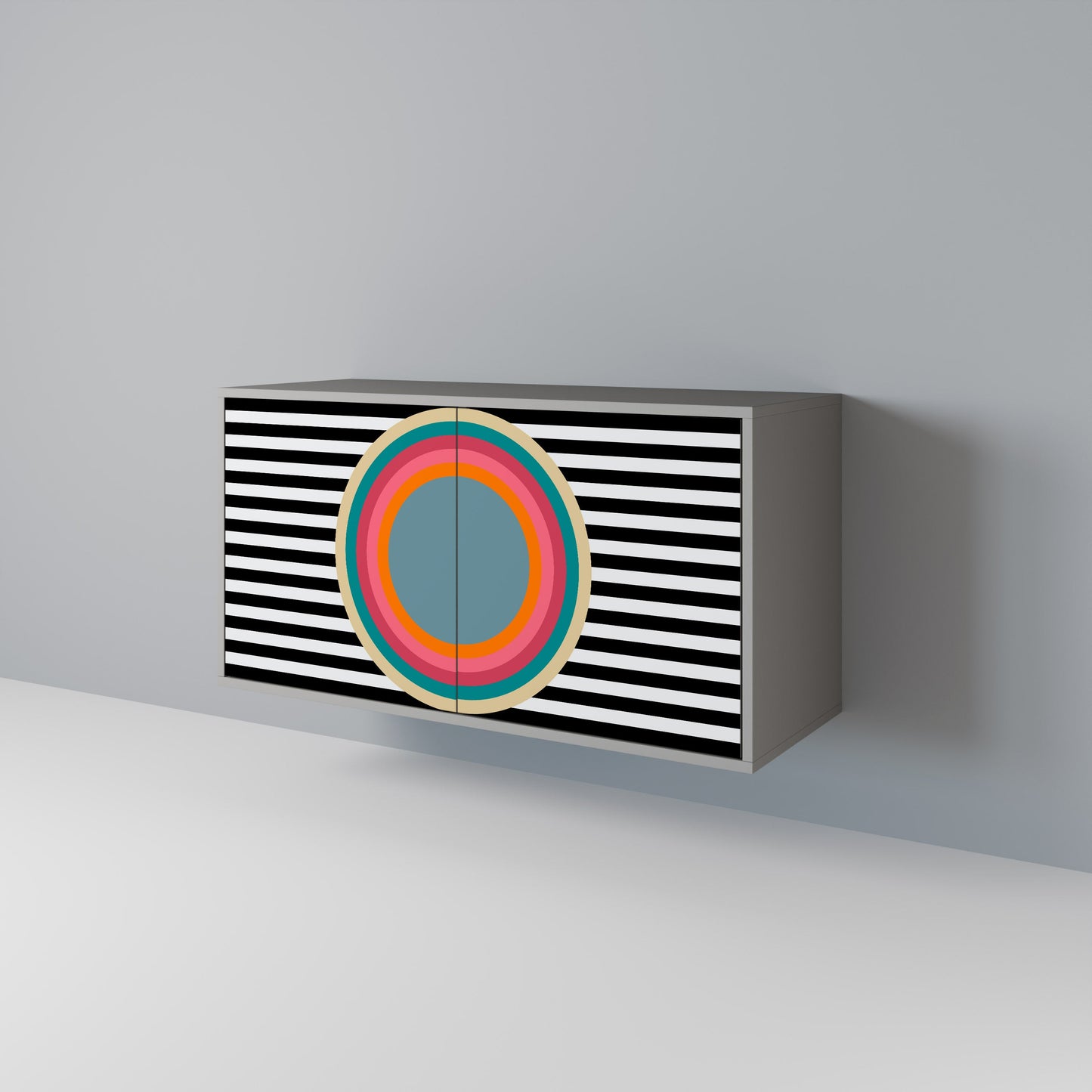 SPECTRA SHOWCASE 2-Door Sideboard in Grey Finish