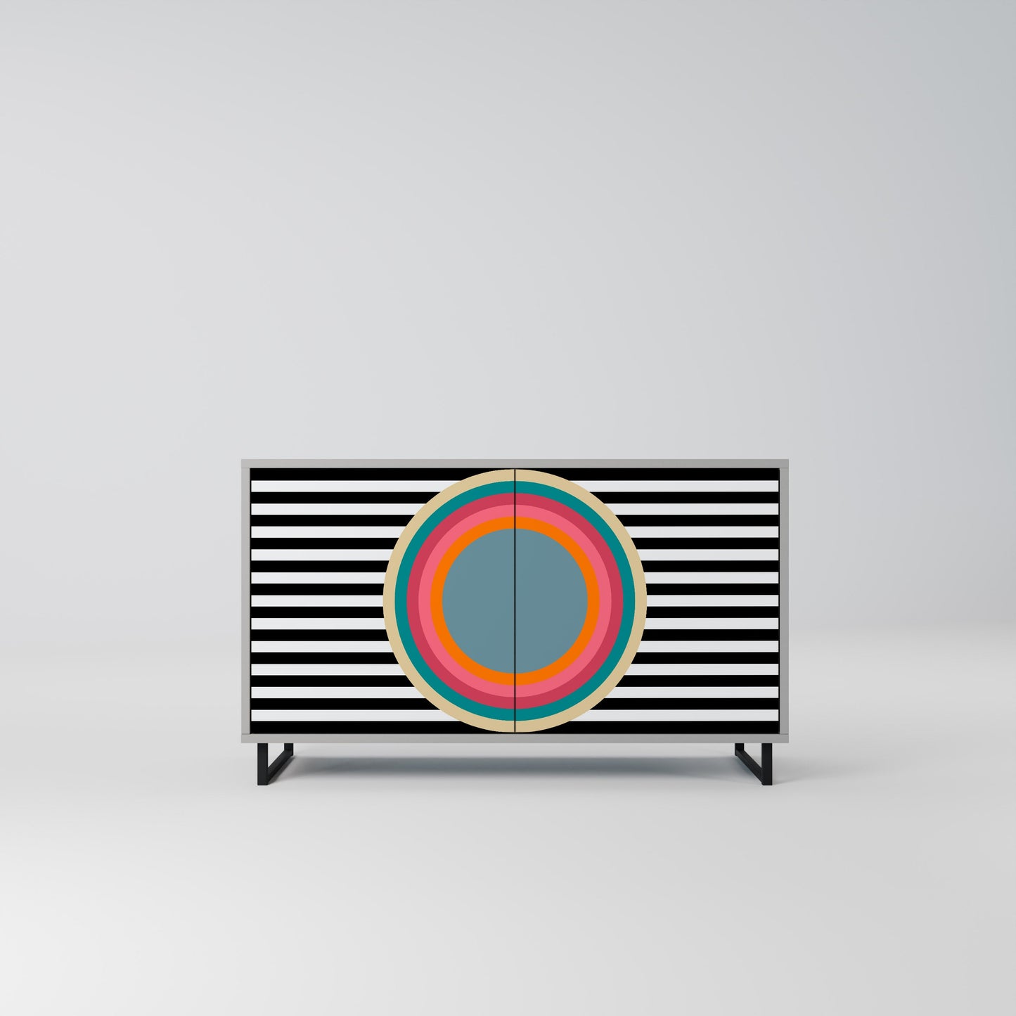 SPECTRA SHOWCASE 2-Door Sideboard in Grey Finish