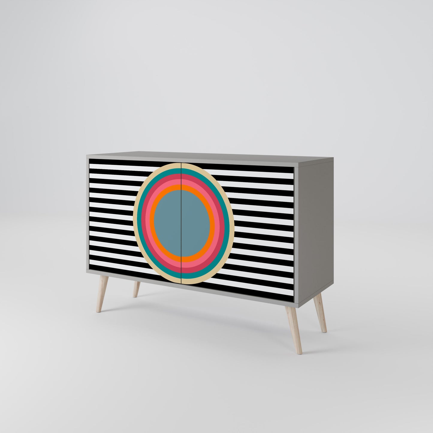 SPECTRA SHOWCASE 2-Door Sideboard in Grey Finish