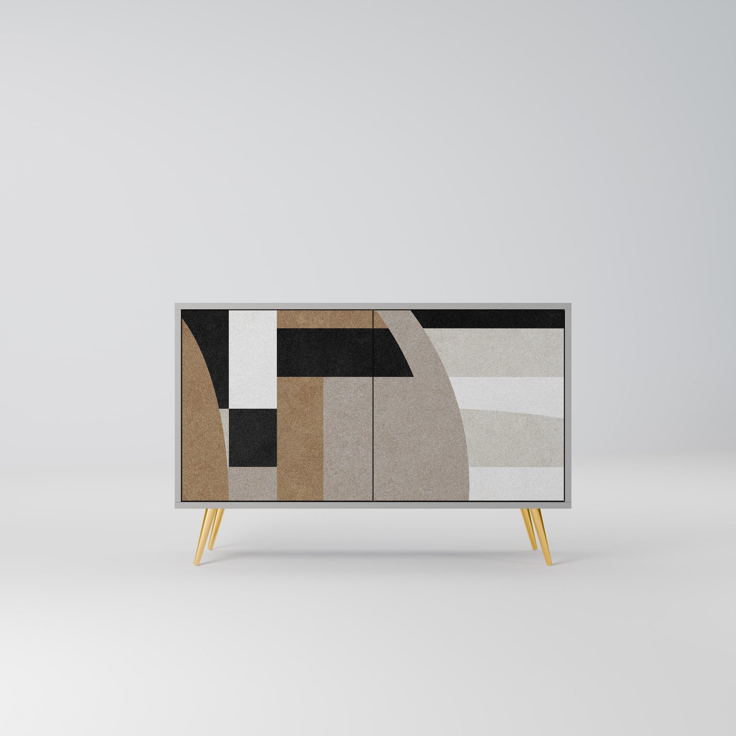 DELICATE MEMENTO 2-Door Sideboard in Grey Finish