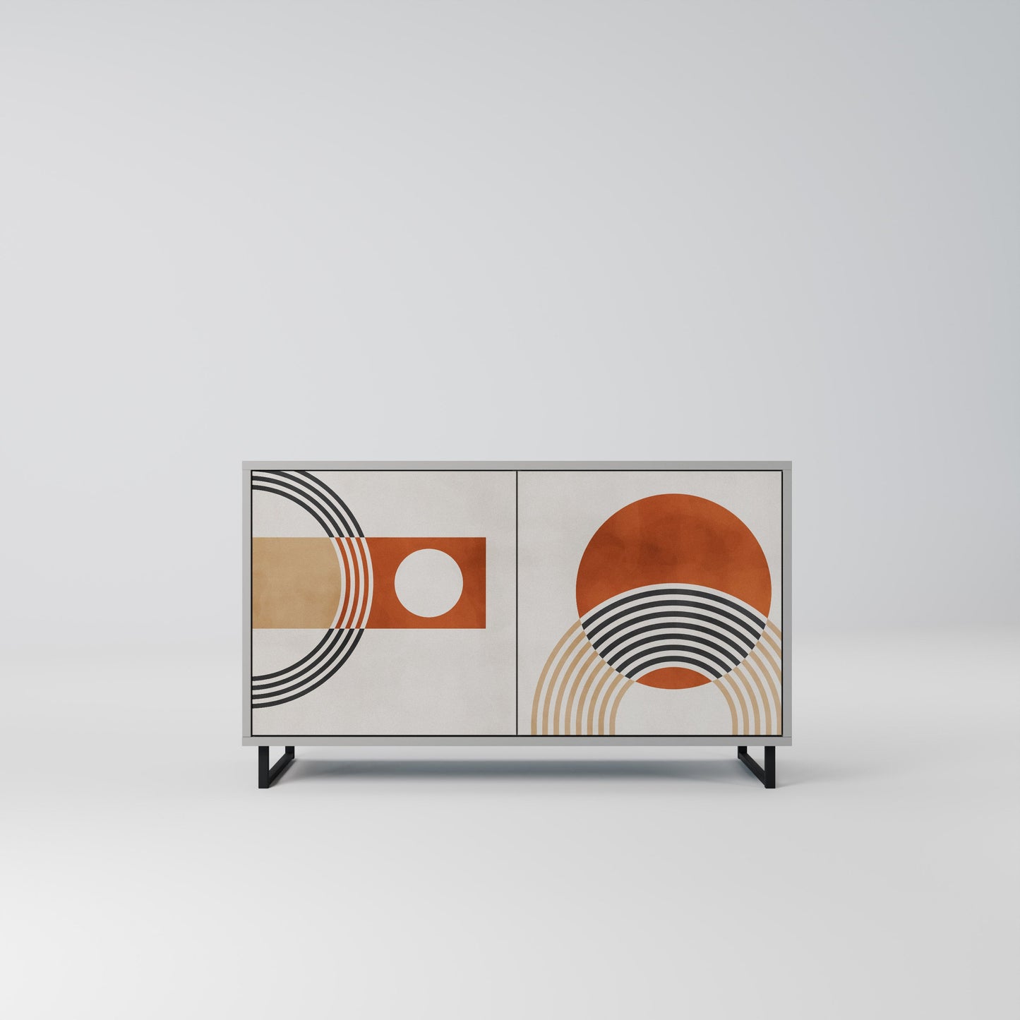 SPACE AROUND 2-Door Sideboard in Grey Finish
