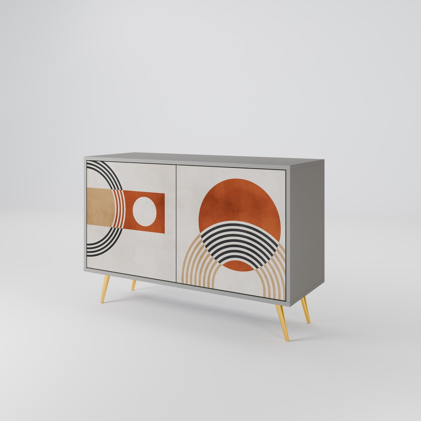SPACE AROUND 2-Door Sideboard in Grey Finish