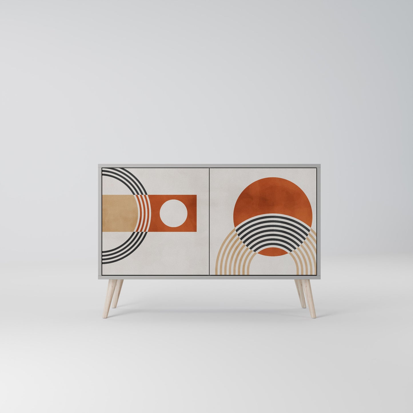 SPACE AROUND 2-Door Sideboard in Grey Finish