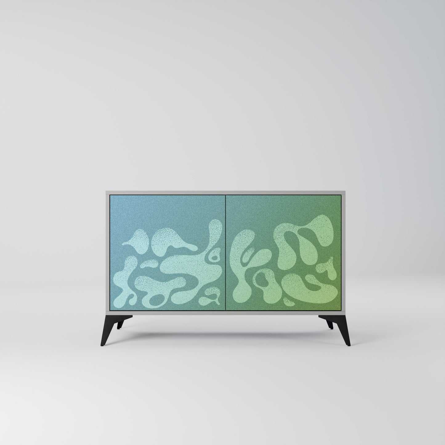 IRREGULAR BLUE 2-Door Sideboard in Grey Finish