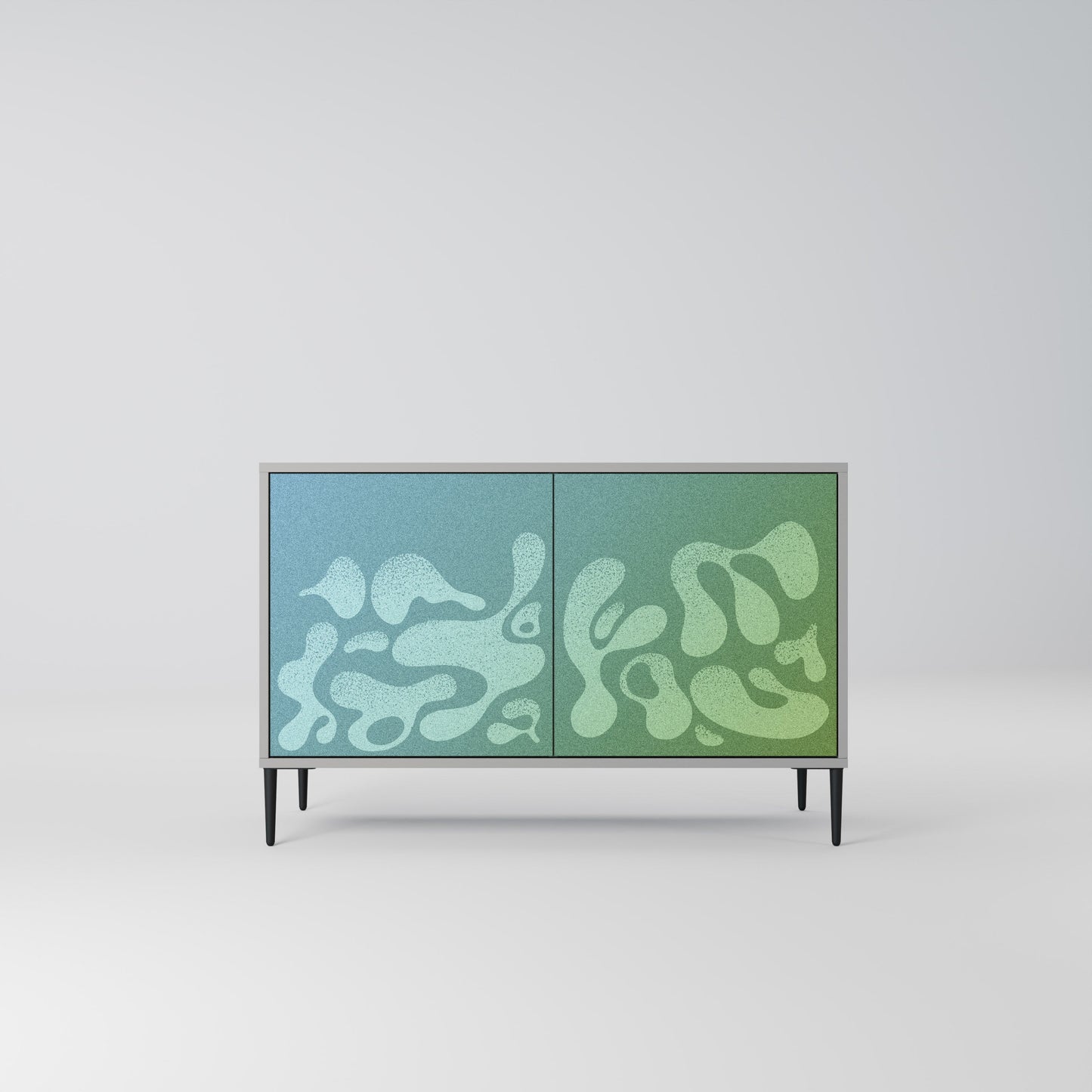 IRREGULAR BLUE 2-Door Sideboard in Grey Finish
