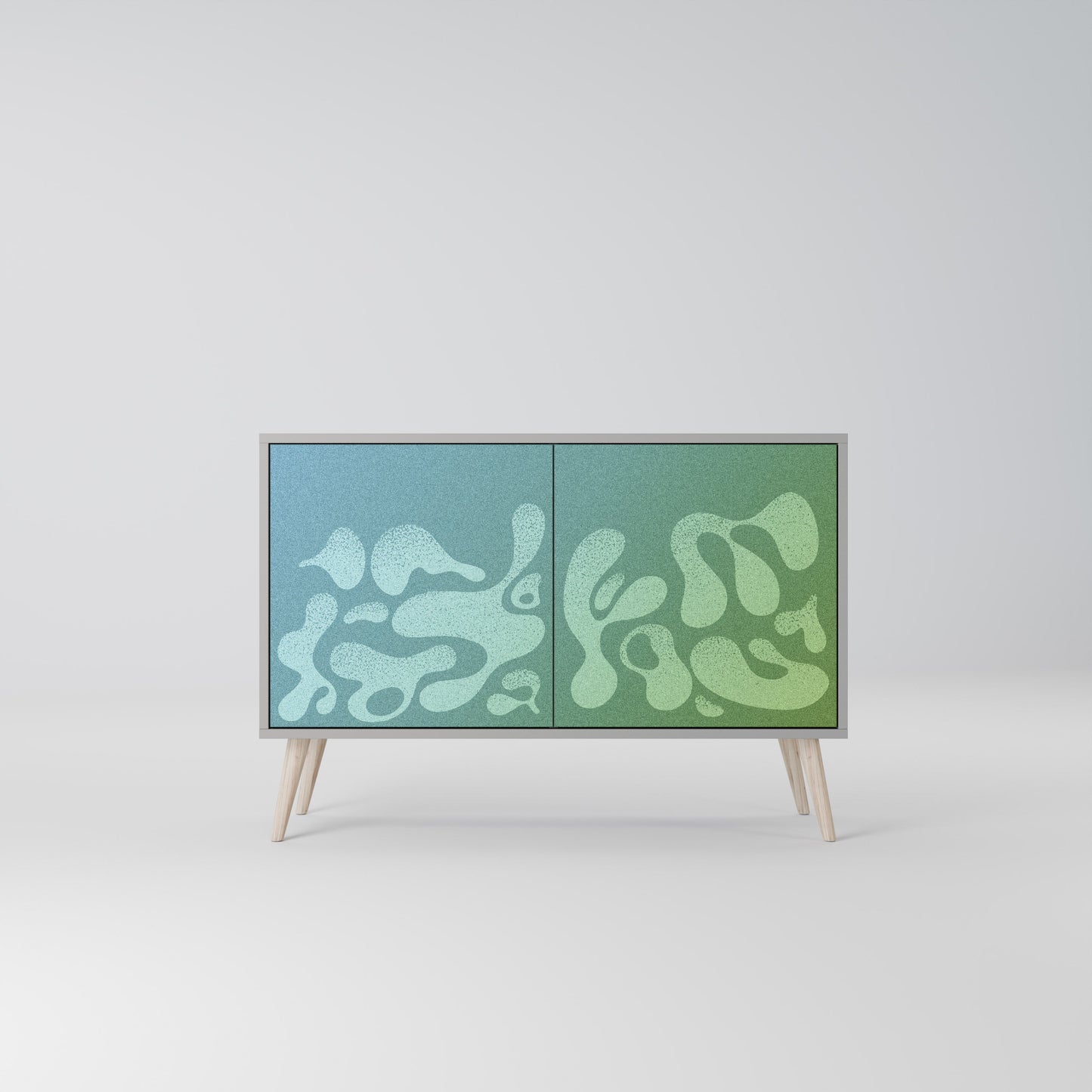 IRREGULAR BLUE 2-Door Sideboard in Grey Finish